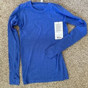 NWT Lululemon Swiftly Tech LS Crew, size 8